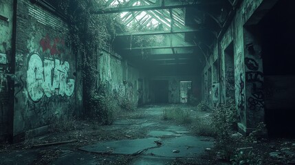 abandoned and ruined building