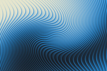 Abstract blue swirling lines with a gradient from light to dark