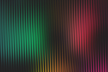 Abstract vertical lines with green and red gradient background