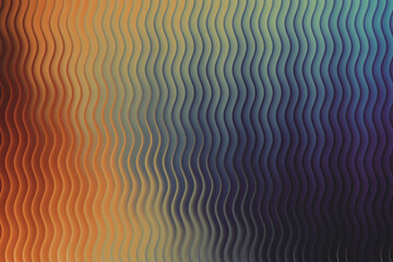 Abstract wavy vertical lines with a gradient of warm to cool colors