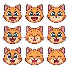 Pixel Art Emoji Pack &ndash; Retro 8-Bit Style Vector Icons Collection