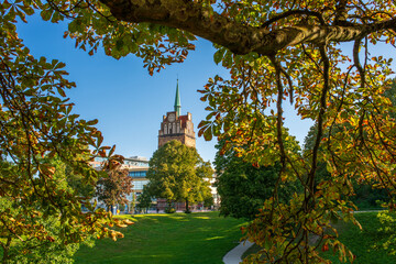 Kr&ouml;peliner Tor in Rostock, im Sp&auml;tsommer, Anfang Herbst