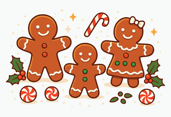 Sweet Gingerbread Holiday, Family of Christmas Cookies, Candy Wonderland Crew, Frosted Gingerbread Joy, The Cookie Christmas Family