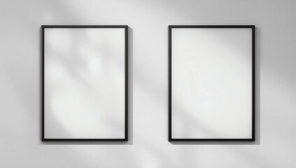 Empty 3D illustration B1 poster mockup with frame
