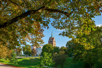 Kr&ouml;peliner Tor in Rostock, im Sp&auml;tsommer, Anfang Herbst