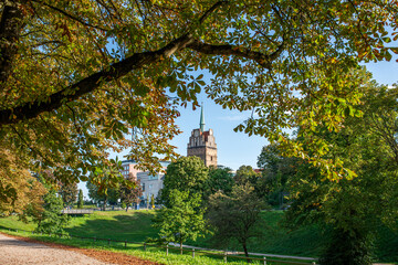 Kr&ouml;peliner Tor in Rostock, im Sp&auml;tsommer, Anfang Herbst