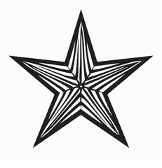 Obraz premium Creative Star Art Logo Vector Design with Modern Style on white background