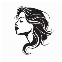 Elegant Vector Logo for Women’s Hair and Beauty Treatment