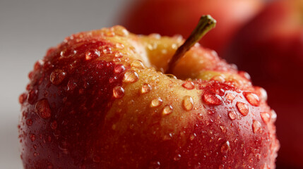 Full and juicy red apples