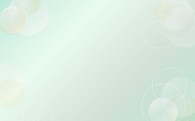 Obraz premium Pastel Green Circle Frame Background (Horizontal)