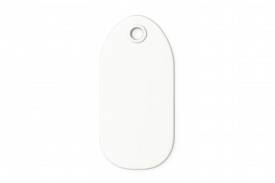 White tag label providing copy space for text, pricing, branding or special offers. Rectangular shape with rounded corners - Powered by Adobe