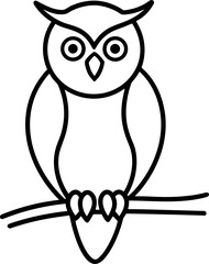 Obraz premium owl on white background