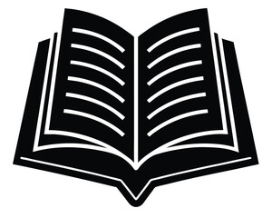 psalms book vector Illustration on black color and white background