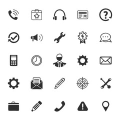 Essential Vector Icons for Service and Support Tools