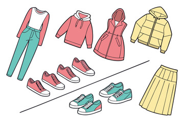 Set of Winter Dress Collections