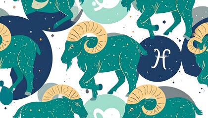 Zodiac ram pattern