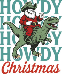  howdy christmas - Trendy Christmas Vintage Animals T-shirt, Christmas retro Sarcastic Quote, Merry xmas Winter Season shirt
