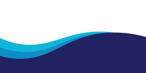 Curved Header and Footer Element. Vector EPS 10