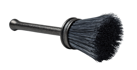Dark gray detail brush with long handle