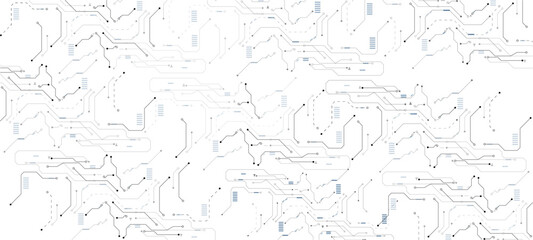 Network background. Connections with points, lines. Vector technology background white paint background