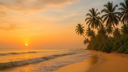 Sunrise on Coconut Palm Beach