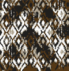 Ethnic abstract ikat art. Seamless pattern in tribal, folk embroidery, and Mexican style. Aztec geometric art ornament print.Design for carpet, wallpaper, clothing, wrapping, fabric, cover, textile