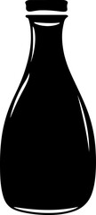 coffee bottle silhouette vector illustration