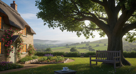A house in a green and beautiful village. A house to spend the night and enjoy the natural beauty of the countryside.