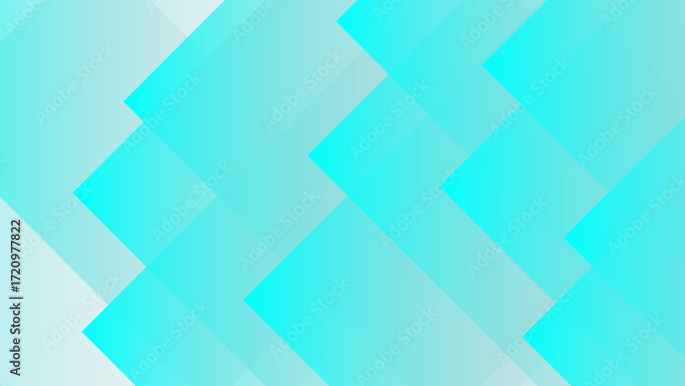 Poster modern abstract background with layered turquoise and cyan geometric shapes . diagonal arrow-like pa