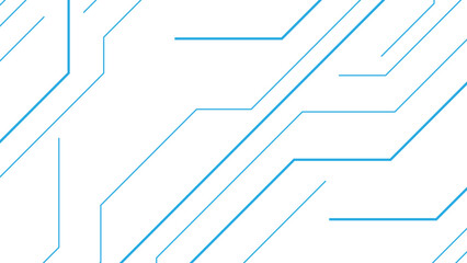 Abstract Blue minimal lines futuristic tech background. Circuit-like lines with diagonal geometric pattern. Futuristic, sleek, and professional appearance, suitable for tech, science, or digital 