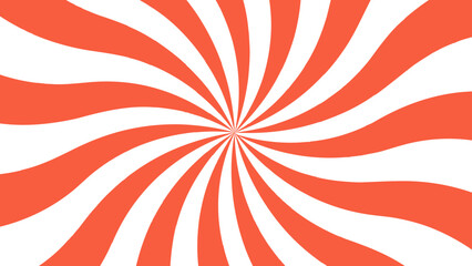 Abstract background with rays retro starburst. Dynamic curved bands hypnotic, spiral-like optical illusion and  sense of motion and energy. Funky ray elements, circle motifs,reminiscent of circus