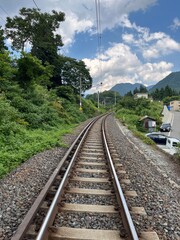 Fototapeta premium 山形の線路