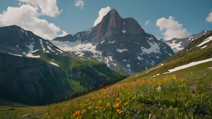 Fototapeta premium mountain landscape in the alps