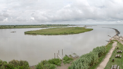 Adige river mouth, Rosolina Mare, Italy