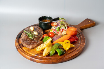 roasted duck with vegetables