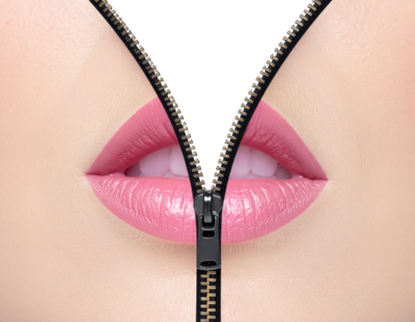 Creative Lip-Shaped Zipper Concept Art