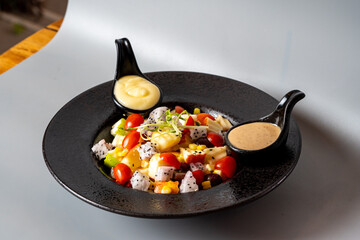 frying pan with vegetables