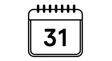 Calendar icon showing the 31st day of the month