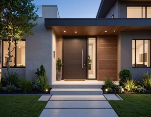 entrance to the house