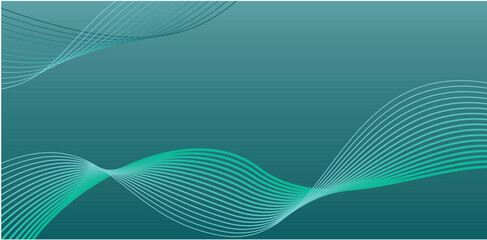 Abstract Gradient Wave Lines Background Vector Illustration with Flowing Curves and Modern Minimalist Design
