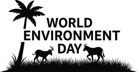 Naklejka premium Celebrate World Environment Day with nature's beauty