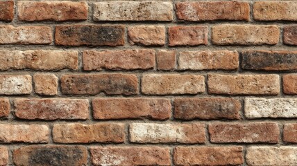 Fototapeta premium Textured brick wall with earthy tones. Artificial intelligence image