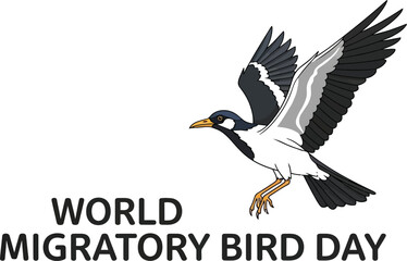 World Migratory Bird Day: A vibrant bird soaring in flight