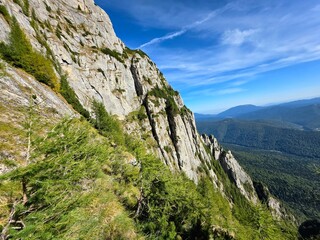 mountain landscape with blue sky