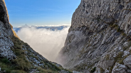early fall on the mountains