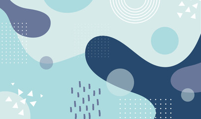 abstract blue background with butterflies