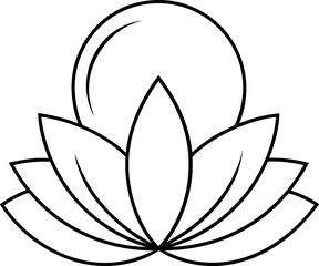 lotus flower isolated on white background