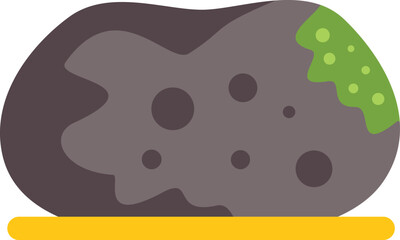 Spoiled potato with mold growing on its surface, depicting food waste and decomposition