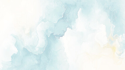 Abstract light blue watercolor for background.
