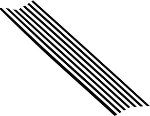 Diagonal lines of black parallel rods
